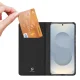 Dux Ducis Samsung Galaxy S26 Plus atverams vāciņš maciņš grāmatiņa Skin Pro, melns