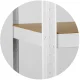 Humberg 4844 metāla noliktavas plaukts, 180 x 90 x 30 cm, balts