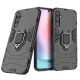 Triecienizturīgs vāciņš Samsung Galaxy A24 4G ar gredzenu Ring Armor, melns