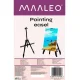 Molberts Mākslinieku Statīvs Zīmēšanai Gleznošanai un Izstādei ar Somu | Art Easel Stand for Painting and Display