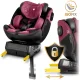 Nukido Prestige Line bērnu autosēdeklītis 0-36 kg ISOFIX, melns/rozā