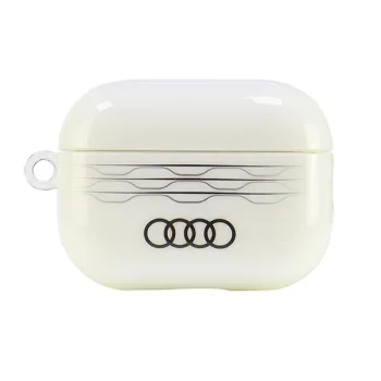 Audi IML Geometric Pattern maciņš AirPods Pro 2 austiņām, Balts