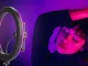 RGB LED gredzenveida lampa ar telefona turētāju un statīvu, 30cm, 120W