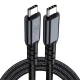 3mk Hyper Cable N-SERIES USB-C uz USB-C kabelis 2m, melns