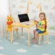 Ecotoys 6162 bērnu mēbeļu komplekts: galds un 2 krēsli, žirafe