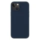 Uniq Lino silikona vāciņš iPhone 14 Plus un 15 Plus zilā krāsā