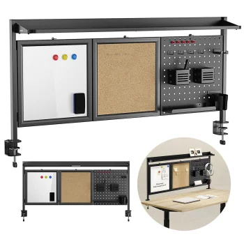 Ergo Office galda organizators un starpsiena, ER-300 B, Melns