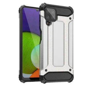 Hybrid Armor vāciņš priekš Samsung Galaxy A22 4G, sudraba