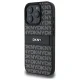 DKNY Texture Pattern Tonal Stripe vāciņš iPhone 16 Pro, melns