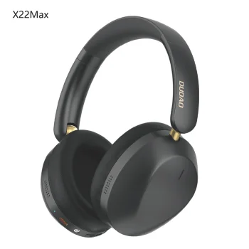 Dudao X22 Max bezvadu uzliekamās Bluetooth austiņas ar ANC, melnas