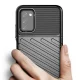 Thunder Case elastīgs TPU vāciņš Samsung Galaxy A03s tālrunim, melns