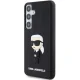 Karl Lagerfeld Samsung Galaxy S24 vāciņš 3D Rubber Ikonik NFT, melns