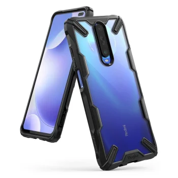 Xiaomi Redmi K30 Ringke Fusion X Case Bumper, Black | Telefona vāciņš maciņš bampers, Melns