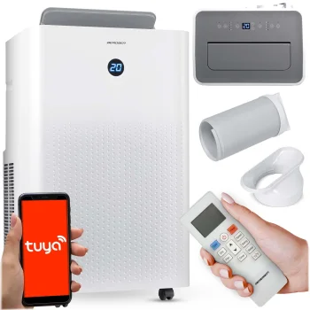 Mobilais kondicionieris 14000 BTU Berdsen BD-584 ar sildīšanu, sausinātāju un WiFi