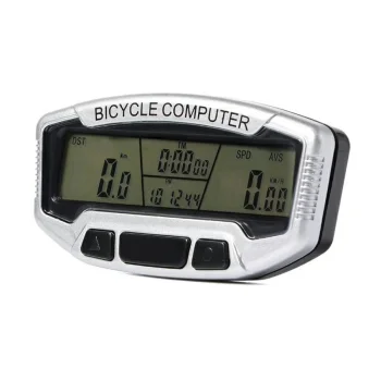 Ūdensizturīgs velodators ar LCD ekrānu, zils apgaismojums