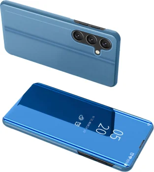 Atverams vāciņš Samsung Galaxy A24 4G Clear View Case, zils