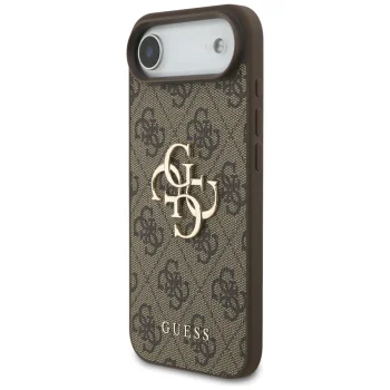 Guess 4G Big Logo vāciņš viedtālrunim iPhone 17 Air, brūns