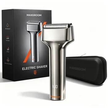 MAXGROOM WF-2037D sietiņa elektriskais skuveklis IPX7, sudraba krāsā