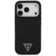 Guess iPhone 17 Pro Max vāciņš Silicone Triangle Logo MagSafe, melns