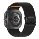 Pulksteņa siksniņa Tech-Protect Nylon Clasp, Samsung Galaxy Watch Ultra 47mm, melna