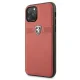 Ferrari Off Track Leather vāciņš iPhone 11 Pro, Sarkans