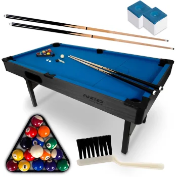 Neo-Sport NS-809 6Ft liels biljarda galds ar piederumiem