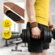 4FIZJO ādas treniņu siksnas vilkmei Deadlift Straps, brūnas
