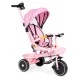 ECOTOYS 2-in-1 trīsriteņu velosipēds ar grozāmu sēdekli, rozā
