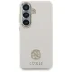 Guess Rhinestone Round Logo MagSafe vāciņš priekš Samsung Galaxy S26+, bēšs