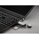 Hama 123900 USB 3.0 karšu lasītājs SD/microSD, melns/sudraba