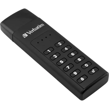 USB zibatmiņa Verbatim Keypad Secure 64GB USB-C 49431, melna