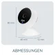 Alecto SMARTBABY5 Wi-Fi bērnu uzraudzības kamera, balta