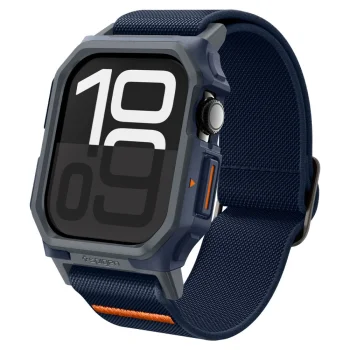 Spigen Lite Fit Pro siksniņa ar ietvaru priekš Apple Watch 10 46mm, tumši zila