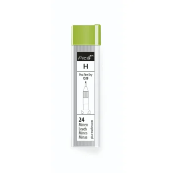 Grafīta serdeņi Pica Fine-Dry H 7050, 0.9 mm, 24 gab., melni