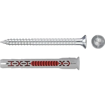 Fischer DuoXpand 10x80 T fasādes dībeļi ar iegremdētu skrūvi, 50 gab.