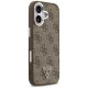 Guess vāciņš iPhone 17 MagSafe 4G PU Leather Case brūnā krāsā