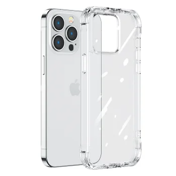 Joyroom Defender Series iPhone 14 Pro vāciņš ar statīvu JR-14H2, caurspīdīgs