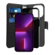 Puro Wallet Detachable MagSafe 2-in-1 atverams vāciņš iPhone 14 Pro Max, melns