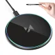 Wozinsky WLI-01Y 15W Qi indukcijas lādētājs ar USB‑C kabeli - Melns | Wireless Inductive Charger