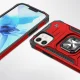 Wozinsky Ring Armor vāciņš priekš iPhone 14 Plus ar gredzenu un statīva funkciju, sarkans