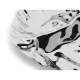 Uzkodu šķīvis Alessi Pepa LC14, 32.2 cm, 4 nodalījumi, sudraba krāsā