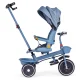 ECOTOYS trīsritenis-ratiņi 2v1 ar rotējošu sēdekli, zils