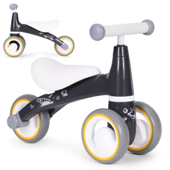 Ecotoys LB1603-BLACK līdzsvara velosipēds bērniem, melns