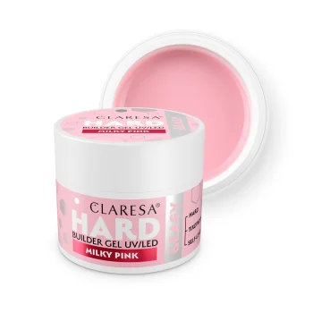 Claresa Hard&Easy Builder Gel veidojošā nagu želeja, Milky Pink, 45g