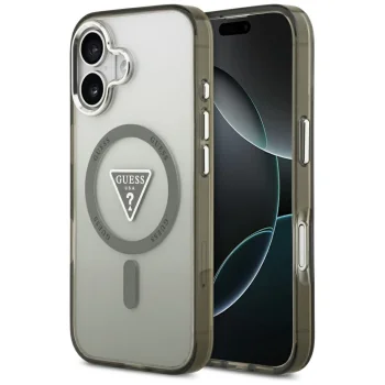 Guess MagSafe IML Gradient Triangle Logo vāciņš priekš iPhone 17, Khaki