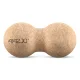 4Fizjo dubultā korķa masāžas bumbiņa, 13.5 cm, brūna