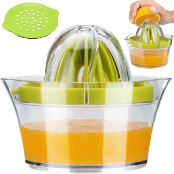 Manuālā citrusaugļu sulu spiede, 400 ml, zaļa