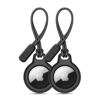 Tech-Protect Rough 2 gab. maciņš Apple AirTag, Melns