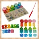 Kruzzel 00026509 Koka izglītojošais sorters 3-in-1 Montessori