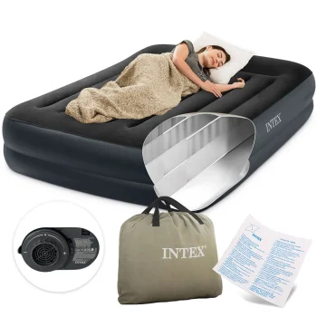 Piepūšamais matracis Intex 64124 203x152x42 cm ar iebūvētu sūkni